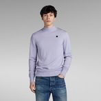 G-STAR® Jersey Premium Core Mock Knitted Gris