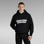 G-Star RAW® Graphic Loose Knitted Hoodie Black