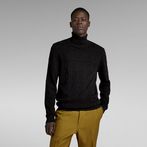 G-Star RAW® Table Structure Turtle Knitted Sweater Black