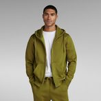 G-STAR® Premium Core Hooded Zip Thru Sweater Green