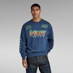 G-Star RAW® Moto Sport Graphic Loose Sweater Medium blue