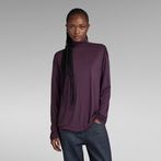 G-STAR® Essential Mock Loose Top Purple