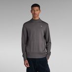 G-STAR® Premium Core Mock Knitted Sweater Grey