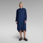 G-STAR® Long Western Shirt Dress Evergreen Dark blue