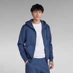 G-Star RAW® Premium Core Hooded Zip Sweater Medium blue