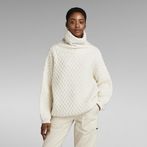 G-STAR® Chunky Loose Turtle Knitted Sweater Beige