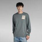 G-Star RAW® Tile Back Graphic Loose T-Shirt Grey