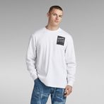 G-Star RAW® Tile Back Graphic Loose T-Shirt White