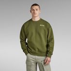 G-Star RAW® Old Skool Back Graphic Loose Sweater Green