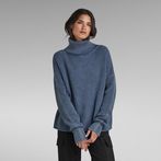 G-Star RAW® Loose Overdyed Turtle Knitted Sweater Medium blue