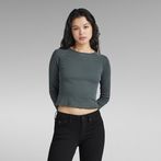 G-STAR® Cropped Baby Sister Raglan Top Grey