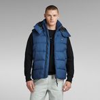 G-STAR® G-Whistler Padded Hooded Vest Medium blue