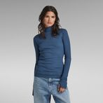 G-STAR® Slim Rib Mock Top Medium blue