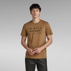G-Star RAW® Distressed Originals Slim T-Shirt Brown