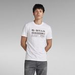 G-Star RAW® Distressed Originals Slim T-Shirt White