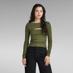 G-STAR® Cut-Out Slim Boat Top Green