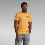 G-Star RAW® Skeleton Dog Chest Graphic Slim T-Shirt Orange