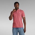 G-STAR® Dunda Slim Stripe Polo Pink