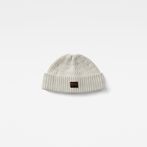 G-STAR® Originals Fisherman Beanie White front flat