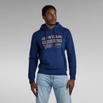 G-Star RAW® Distressed Originals Hooded Sweater Dark blue