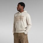G-Star RAW® Distressed Originals Hooded Sweater White
