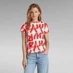 G-Star RAW® Calligraphy Allover Top Multi color