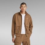 G-Star RAW® Rovic Zip Through Loose Sweater Brown