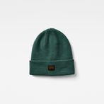 G-STAR® Effo Long Beanie Green front flat
