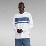 G-Star RAW® Placed Stripe Boxy T-Shirt White