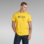 G-Star RAW® Distressed Old School Logo T-Shirt Yellow