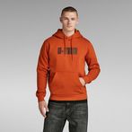 G-Star RAW® Dotted Hooded Sweater Orange