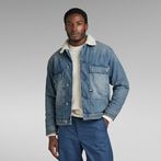 G-Star RAW® Utility Flap Pocket Sherpa Jacket Medium blue