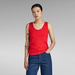 G-Star RAW® Front Seam Tank Top Red