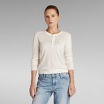 G-Star RAW® Core Henley Knitted Sweater Beige