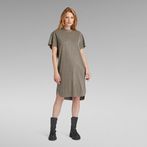 G-Star RAW® Overdyed Loose T-Shirt Dress Brown