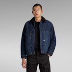 G-Star RAW® Utility Flap Pocket Sherpa Jacket Dark blue