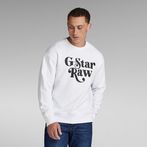 G-Star RAW® Unisex Foxy Boxy Sweater White