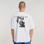 G-STAR® Industry Back Graphic Boxy T-Shirt White