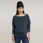 G-Star RAW® Boat Neck Loose Sweater Grey