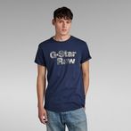 G-STAR® Painted Graphic Lash T-Shirt Dark blue