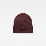 G-STAR® Effo Artwork Long Beanie Red front flat