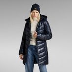 G-STAR® Slim Hooded Long Coat Dark blue