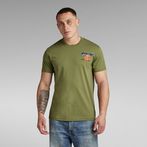 G-Star RAW® Vest Back Graphic T-Shirt Green