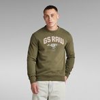 G-Star RAW® Skeleton Dog Graphic Sweater Green
