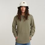 G-STAR® Stepped Hem Relaxed Sweater Green