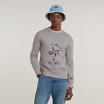 G-STAR® Musa Stencil Sweater Grey