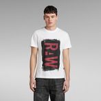 G-Star RAW® Painted RAW Graphic T-Shirt White