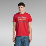 G-Star RAW® Triple Logo Graphic T-Shirt Red