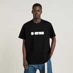 G-Star RAW® Unisex Graphic Script Loose T-Shirt Black