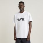 G-STAR® Unisex Line Script Loose T-Shirt White